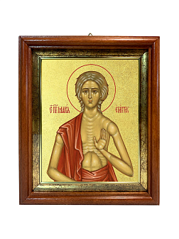 Икона "Мария Египетская", св. прп., с золочением поталью, 10М6-УЛ