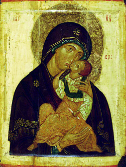 Икона Божья Матерь Умиление 15 век
