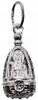 Ладанка Семистрельная Богородица из серебра, 2,44 г, 10х28