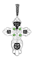 Крест православный серебряный нательный