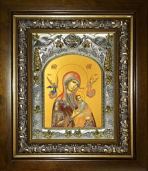 Икона освященная ''Божия Матерь Страстная'', в деревяном киоте