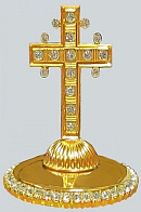 Крест на митру №20 /золочение/ серебро