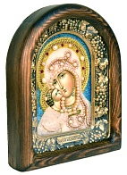 Икона ''Пресвятая Божия матерь Владимирская'' из бисера