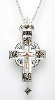 Крест наперсный №68 серебро (УИН) Крест наперсный №68 серебро (УИН)