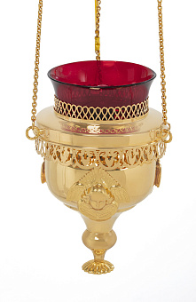 Лампада подвесная электро золочение