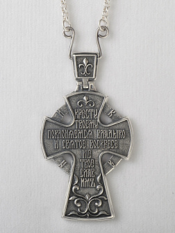 Крест наперсный №186 серебрo (УИН)