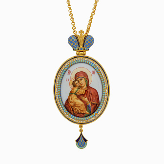 Панагия №157 серебро эмаль (УИН)