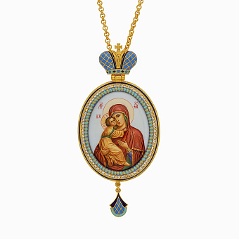 Панагия №157 серебро эмаль (УИН)