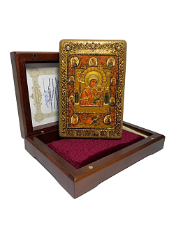 Икона Пресвятой Богородицы Хлебенная (Запечная) (ПОДАРОЧНАЯ)