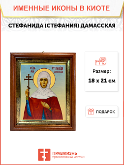 Икона Стефанида Стефания Дамасская Мученица на холсте 202 Икона Стефанида Стефания Дамасская Мученица на холсте 202