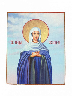 Икона под старину Святой Акилины