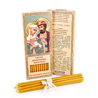 Свечи для дома №80 (12шт, 18см, 1ч), Петр и Феврония Свечи для дома №80 (12шт, 18см, 1ч), Петр и Феврония