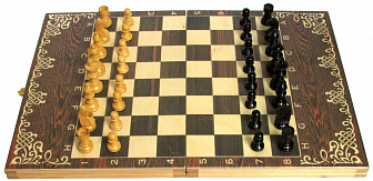 Шахматы классические малые деревянные (высота короля 2,50")