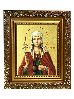 Икона "Фотиния (Светлана) Самаряныня", св. вмц., с золочением поталью, 10Ф1-УЛ Икона "Фотиния (Светлана) Самаряныня", св. вмц., с золочением поталью, 10Ф1-УЛ