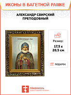 Образ святого Александра Свирского, преподобного, 09004 Образ святого Александра Свирского, преподобного, 09004