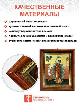 Икона "Симеон Новый Богослов", св. прп., с золочением поталью, 09097-УЛ