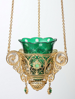 Лампада филигранная №24 / золочение