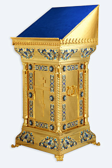 Подставка под икону №4 золочение эмаль камни