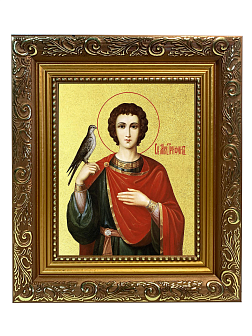 Икона "Трифон", св. мч., с золочением поталью, 09110-УЛ Икона "Трифон", св. мч., с золочением поталью, 09110-УЛ