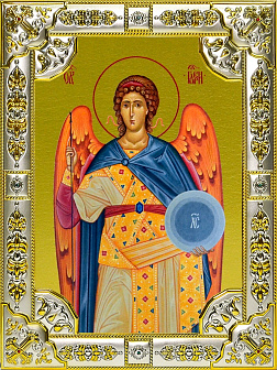 Икона освященная "Гавриил Архангел", 18x24 см со стразами