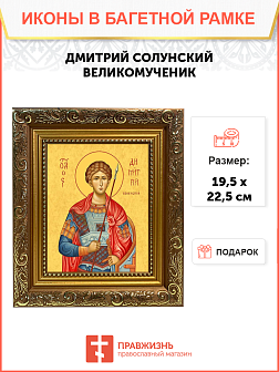 Образ святого Дмитрия Солунского (Фессалоникийского), великомученика, 09Д4