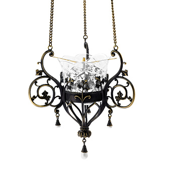 Лампада подвесная №43 литье / патинирование