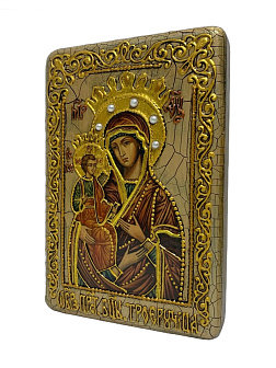 Икона ''Богородица Троеручица'' из дуба