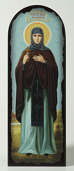 Икона на МДФ 18х50 арочная, объёмная печать, лак Анна Кашинская 1