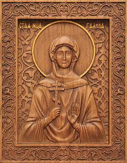 Икона резная Галина
