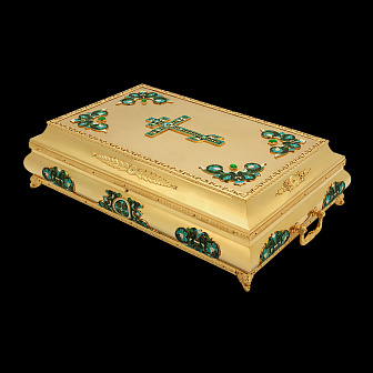 Ковчег для частиц святых мощей №18 золочение эмаль