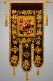 Хоругви средние вышивка гладь+аппликация