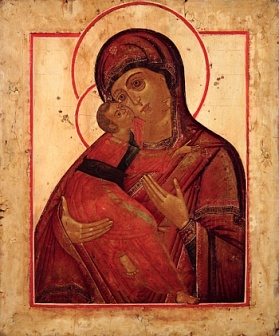 Икона православная Владимирской Божией Матери