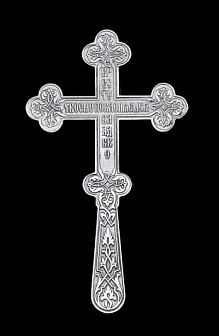 Крест напрестольный водосвятный серебро