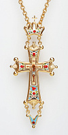 Крест наперсный юбилейный,живопись /золочение/
