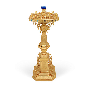 Подсвечник №32 на 51 свечу золочение Подсвечник №32 на 51 свечу золочение