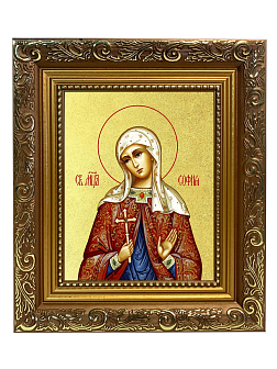 Икона "София", св. мц., с золочением поталью, 10048-УЛ
