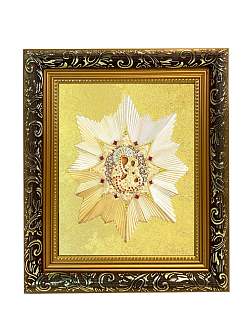 Икона Божией Матери "Избавительница от бед" с золочением поталью, 03И2-УЛ