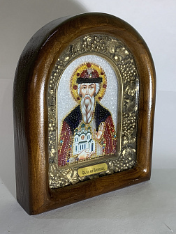 Икона именная Всеволод Новгородский Псковский Благоверный Князь 053 17 см Литография A-0035-1_YAP