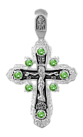 Серебряный ювелирный крестик православный