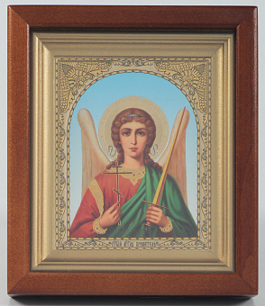 Икона в киоте 11х13 сложный №2 конгрев Ангел-Хранитель (поясной)