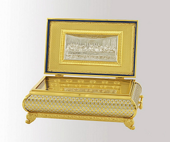 Ковчег для частиц святых мощей №5 а никель, золочение