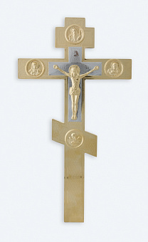 Крест напрестольный №2- 7 с накладками золочение