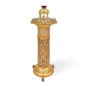 Подсвечник №21 на 56 свечей комбинированный