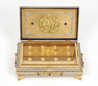 Ковчег для частиц святых мощей №5 камни