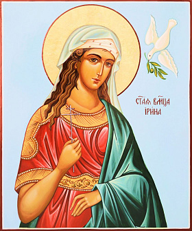 Икона под старину Святая Ирина