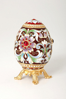 Яйцо пасхальное филигрань, эмаль / золочение