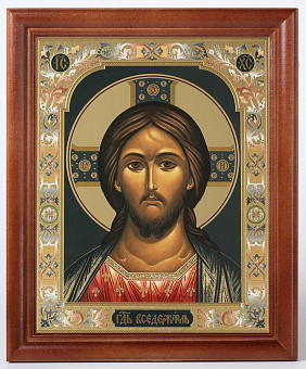 Икона в деревянной рамке 24х30 конгрев Спаситель 29
