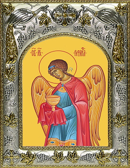 Икона освященная "Рафаил Архангел", 14x18 см Икона освященная "Рафаил Архангел", 14x18 см