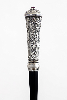 Посох №31 неразборный серебро чеканка (УИН)