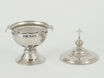 Чаша водосвятная большая никелирование